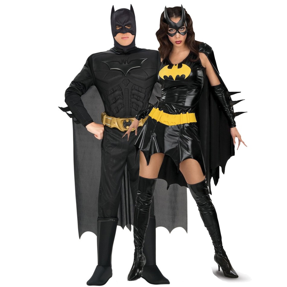 Batman and Bat Girl Deluxe Couples Costume